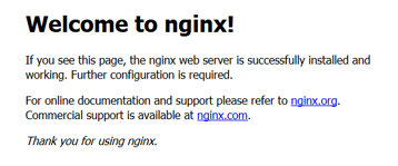 Welcome to nginx!